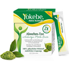 Yokebe slimming tea (100% herbal active ingredient, fat-binding, for slimming and weight control, with high-quality matcha green tea) 30 sticks