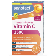 Vitamin C 1500 mg, 30 pcs, 57 g Dietary supplement by sanotact 