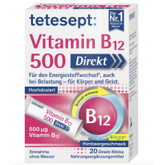 Vitamin B12 500µg sticks 20 pieces, 36 g Dietary supplement