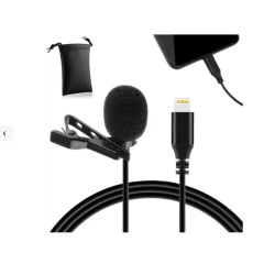 MOJOGEAR MG-26-L Pin Microphone Lightning Connector iPhone and iPad