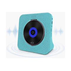 BRIGHTAKE Bluetooth USB AUX FM 10W 5V 2A CD Player Blue