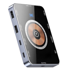 DECOME Multifunctional 10-in-1 Type-C Hub with 15W Fast Charging, USB Hub, Grey
