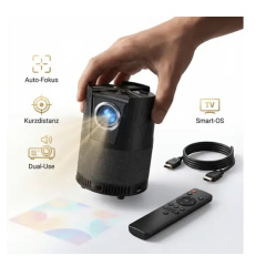 COSYHOMES LED 1080p Support Smart TV & Autofocus Mini Projector (HD, 3D, 7500 Lumens)