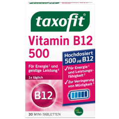 Vitamin B12 500 Mini Tablets, 30 tablets, 4.7 g