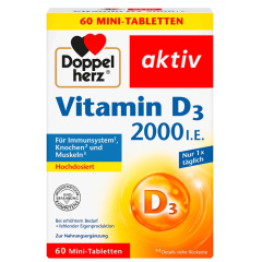 Vitamin D3 2000 IU mini tablets 60 pieces, 24.9 g