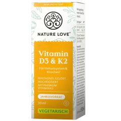 Vitamin D3 1000 IU + K2 drops, 30 ml