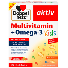 Multivitamin + Omega 3 Kids Gel Tabs 27 pcs, 43.2 g