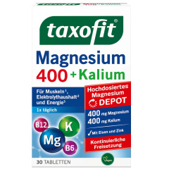 Magnesium 400 + Potassium Tablets, 30 tablets, 63 g