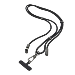2-in-1 Phone Necklace & USB-C Charging Cable, Black