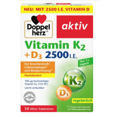 Vitamin K2 + D3 2500 IU 30 tablets