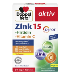 active zinc + histidine + vitamin C depot tablets