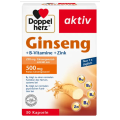 Ginseng + B vitamins + zinc capsules