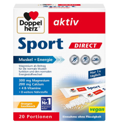 Doppelherz Sport Direct, dietary supplement with B vitamins and minerals for athletes and physically active people