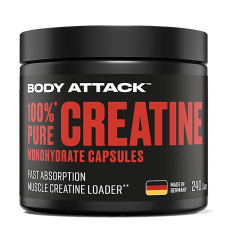 Body Attack 100 Pure Creatine Capsules