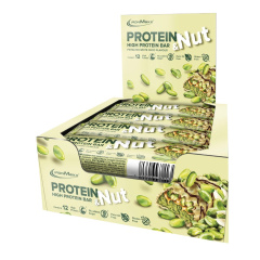 IronMaxx Protein & Nut Protein Bar - Pistachio White Choc 12 x 45 g