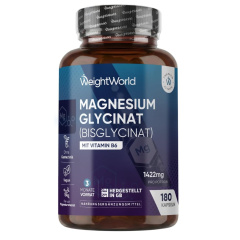 WeightWorld Magnesium Bisglycinate Capsules - 1422 mg per serving | 200 mg