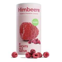 BUAH Freeze-Dried Organic Raspberry, Raspberry Chips as Snack, for Cereal & Desserts