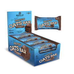 Bodylab24 Protein Oats Bar American Brownie 12 x 100 g, Energy Bar with