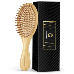 Bamboo hairbrush for hair growth,