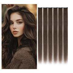 Benehair Clip-In Real Hair Extensions, 6 Pieces, 35 cm