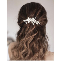 Bridal Flower Hair Comb Wedding Hair 