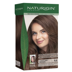 Light Ash Brown 5.2 Permanent Hair Colour with Natural Ingredients - No Ammonia