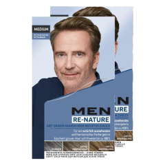 Men Perfect Re-Nature Men's Medium Blonde to Medium Brown (2 x 145 ml)