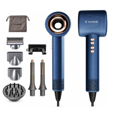 Hair Dryer Ion 6-in-1 Hair Dryer Set - Curling Iron, Straightening Nozzle